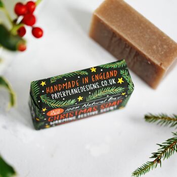 100% Natural Vegan Christmas Soap Bar 2
