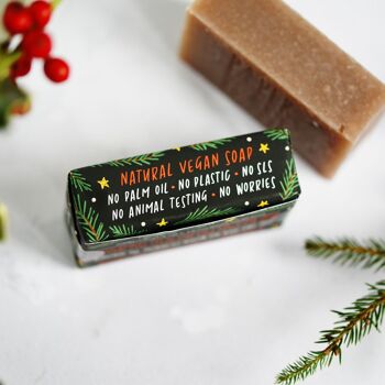 100% Natural Vegan Christmas Soap Bar 3
