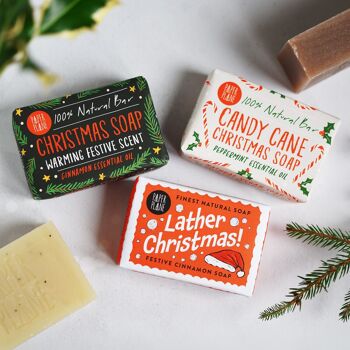 100% Natural Vegan Christmas Soap Bar 9