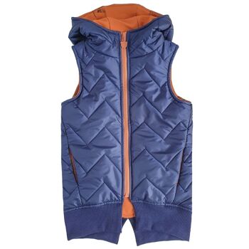 GILET LONG ENFANT marine 1