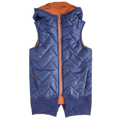 KIDS VEST LONG navy