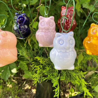 Hanging Ceramic Owl,Plant stake