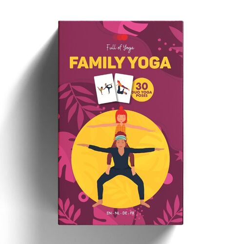 Family yoga - duo yoga card set parent/child