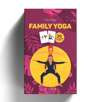 Yoga familiar - juego de cartas de yoga dúo padre/hijo