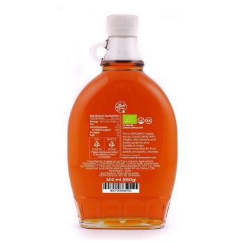 Sirop d'érable pur - Grade A - BIO - Noir - 500ml (660g) 2