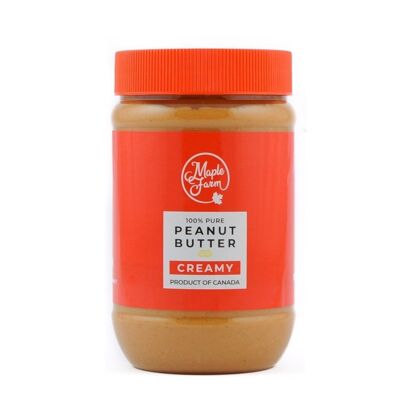 Reine cremige Erdnussbutter (CREAMY) - Glas mit 500 g