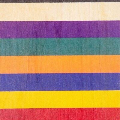 Cartolina in legno - colori bnf multicolori