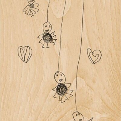 Cartolina di legno-gigi ragni