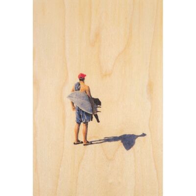 Cartolina di legno - tempo libero davanti a te