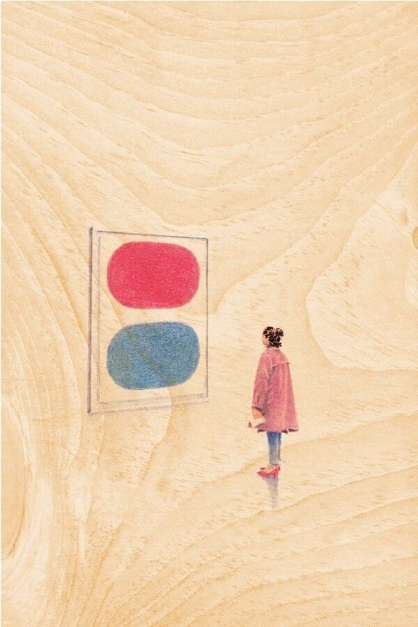 Postal de madera- ocio Ellsworth Kelly