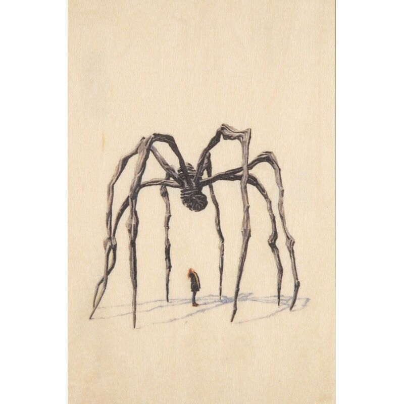 Postal de madera- ocio Louise Bourgeois