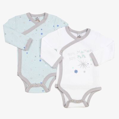 Set of 2 ml bodysuits 50% mom and