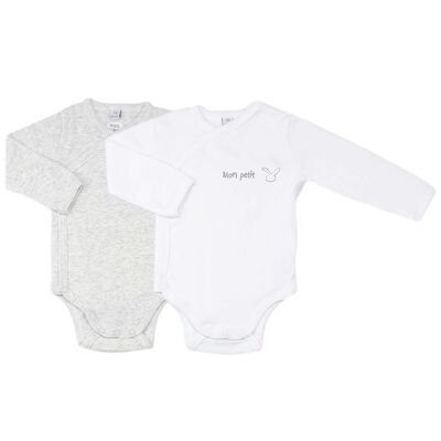 Lot de 2 body ml bebe douc 3m