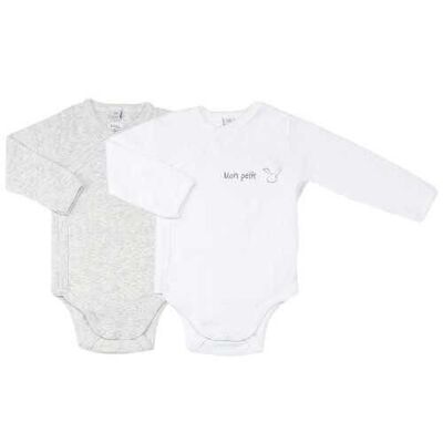 Set of 2 baby bodysuits Douleuml - prema
