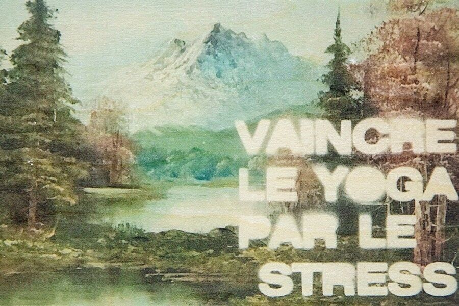 Postal de madera- lemas de yoga