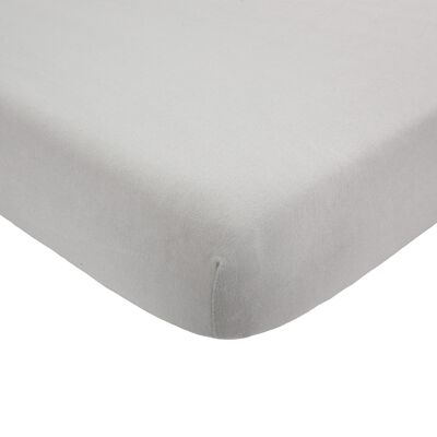 Drap housse gris 60x120cm