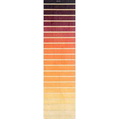 Marcadores de madera - colores amarillos degradados