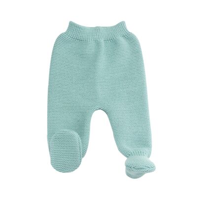 Pantaloni in maglia salvia 0/1m