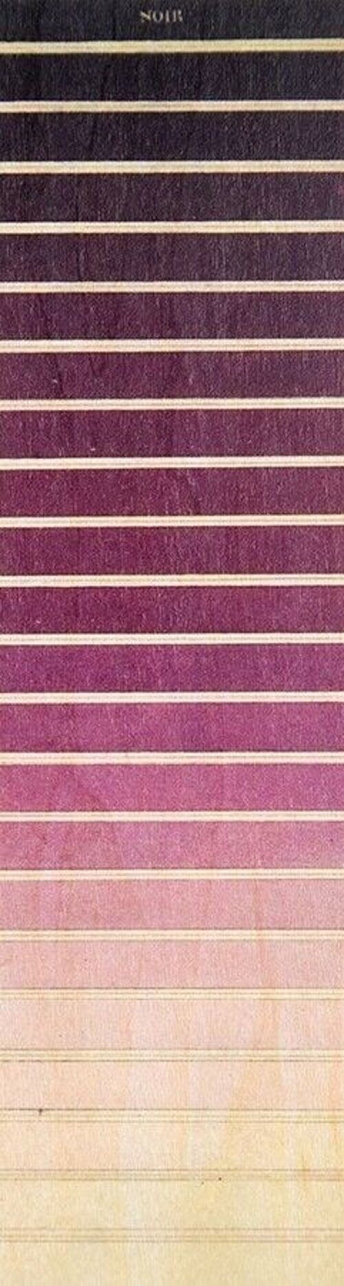 Marque-pages en bois- dégradé couleurs violet