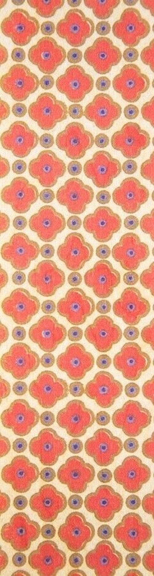 Marque-pages en bois- patterns red flowers