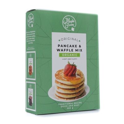 Mezcla de panqueques y gofres orgánicos - Caja 500g