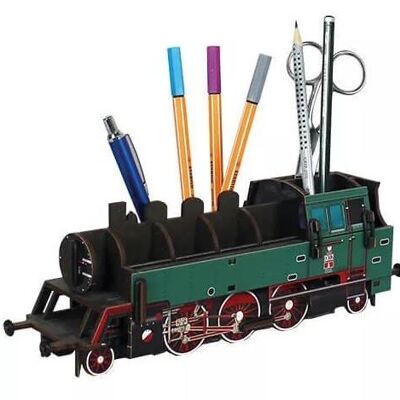 Locomotive à vapeur OKl 2, boîte à stylos en bois