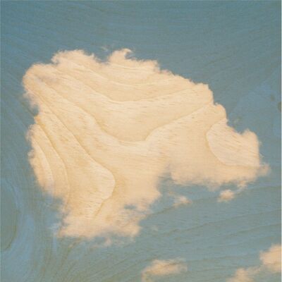 Wooden poster - cloud photos