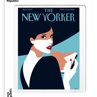 30x40 cm THE NEWYORKER 86 FAVRE PAGE TURNER
