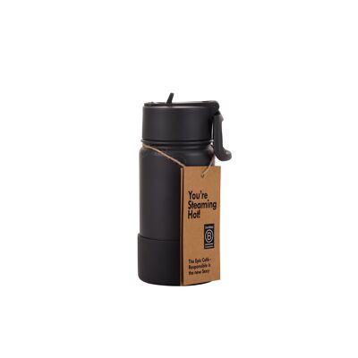 400ml Epic Cafe – stainless steel vacuum bottle thermal mug 2 caps – botl – one green bottle