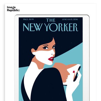 POSTER THE NEWYORKER 86 FAVRE PAGE TURNER 40x50 cm