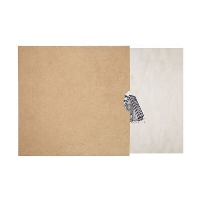Póster de madera - refugio de invierno