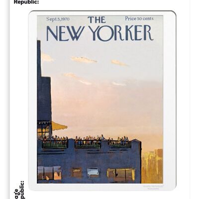 THE NEWYORKER 122 GETZ ROOF PARTY 30x40 cm