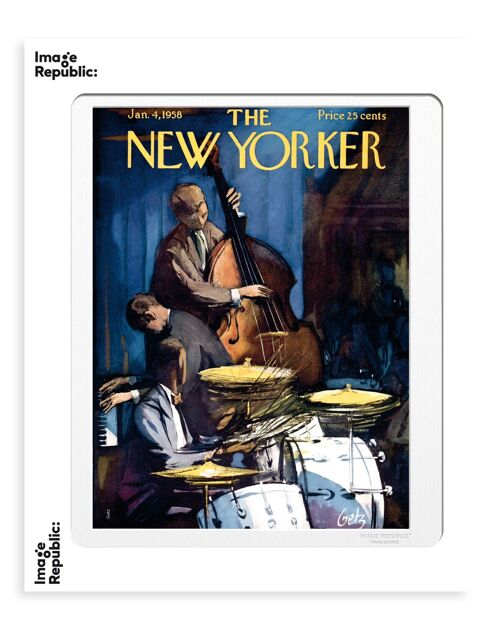 THE NEWYORKER 172 GETZ BAND PLAYING 40x50cm