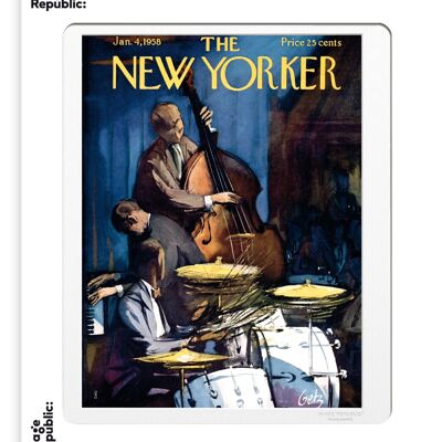 THE NEWYORKER 172 GETZ BAND PLAYING 40x50cm