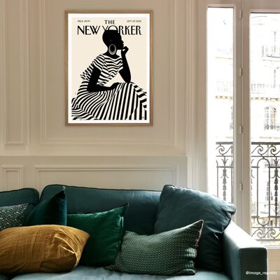 AFFICHE THE NEWYORKER 223 M. FAVRE COMPOSED 40X50 cm