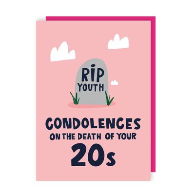Paquete de 6 tarjetas divertidas de cumpleaños número 30 para jóvenes de RIP