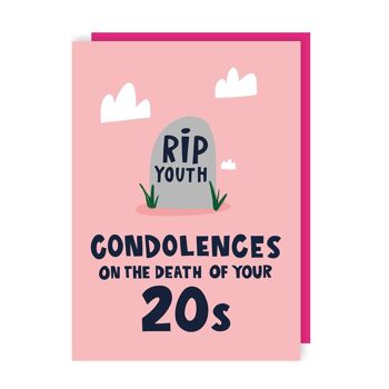 RIP Youth Lot de 6 cartes amusantes pour 30e anniversaire