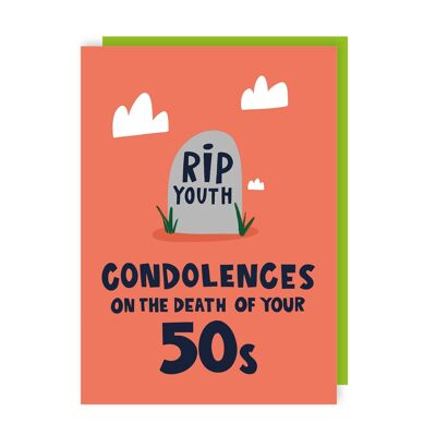 RIP Youth Funny 60th Birthday Card Confezione da 6