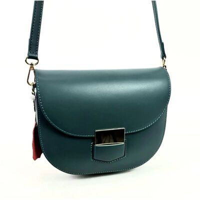 Half Moon Leather Shoulder Bag