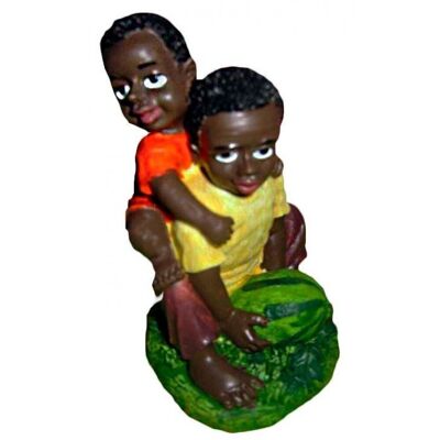 Figura Resina negro con negrito 11 cms