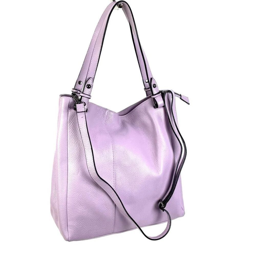 Bolso De Piel Clásico De Doble Asa