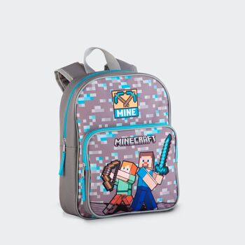 Sac à dos préscolaire Minecraft Warriors 1