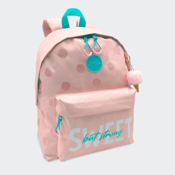 Sac à dos d'école américaine Blin-blin Dots avec accessoire cône 1