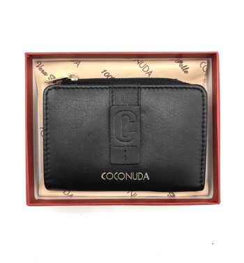 Portefeuille en cuir véritable, Coconuda pour femme, art. PDK325-77 10