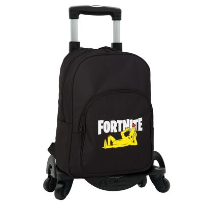 Fortnite Crazy Banana, anpassbarer Rucksack mit 4 Rädern, 360 °