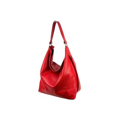 Leather Hobo Bag for Women with Large Capacity and Internal Pocket