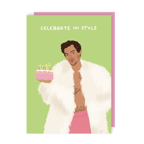 Funny Celebrity Harry Styles Birthday Card