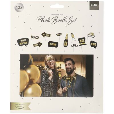 Happy New Year - Photobooth Accessories - 12 pieces