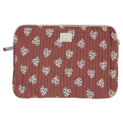 Custodia per laptop in terracotta Wild Heart