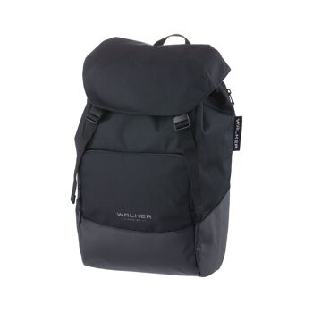 Walker by Schneiders Lifestyle Rucksack SOL Anthracite, 33 x 48 x 15 cm, Kapazität: 25 L, Laptop-Fach, Rücken-Polsterung, Hauptfach mit Tunnelzug und Flap, versteckte Zippfächer, Tragegriff, wasserabweisend, Rucksack für Schule, Uni, Büro und Freizeit 5